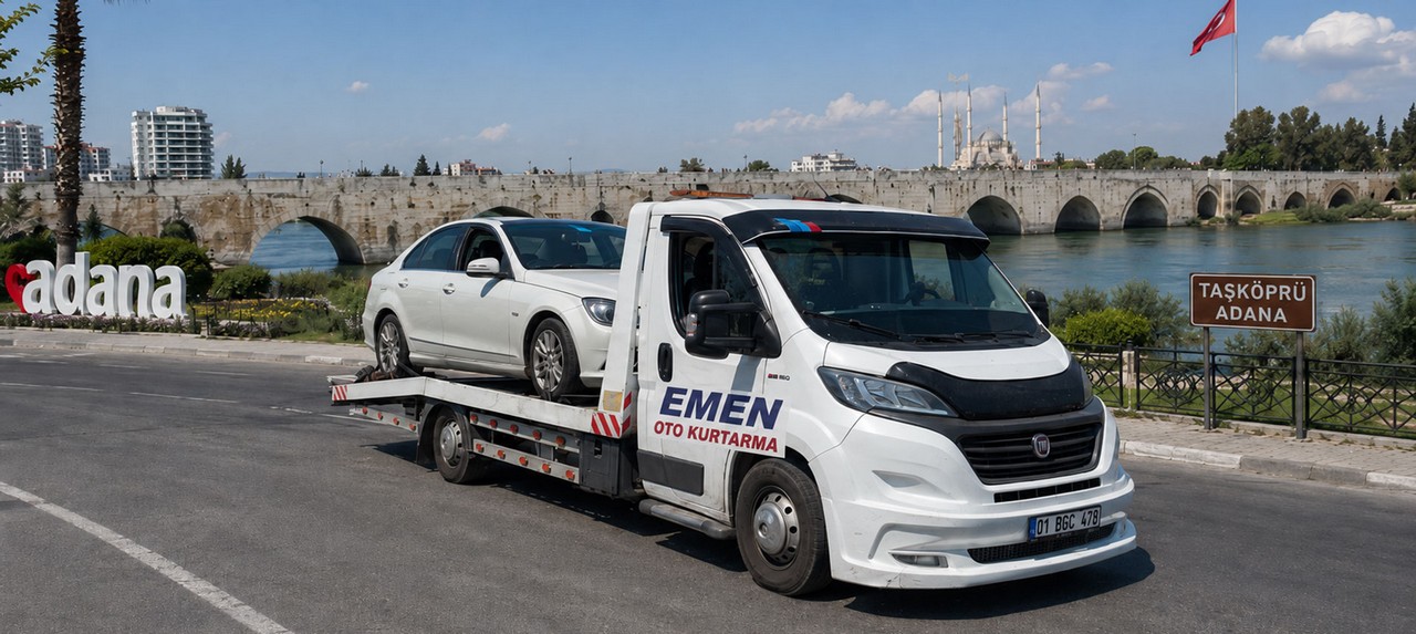 Adana çekici 7/24 oto kurtarma ve yol yardım hizmeti - Emen Oto Kurtarma
